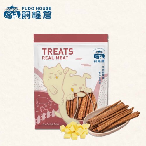 【飼糧倉】寵物零食 起司牛肉條 | 天然原肉 低溫製作 低敏適合敏感毛孩 香濃起司
